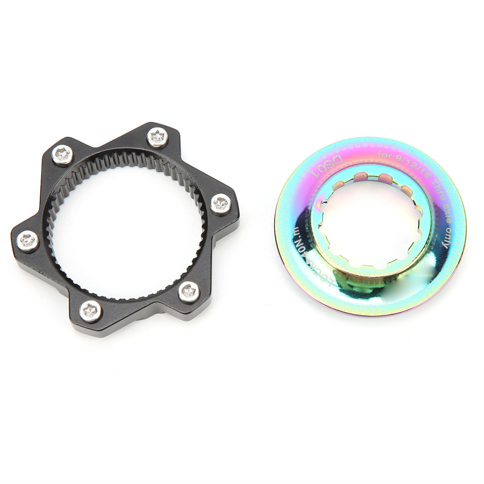 MEIJUN Bike Hub Center Lock Conversion Adapter Centerlock To 6‑hole Adapter AJ