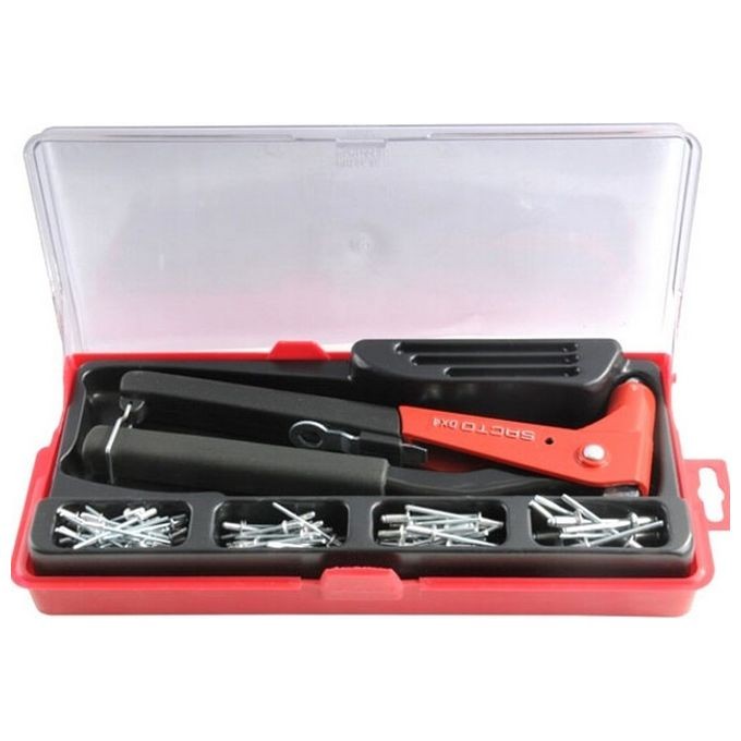 Sacto SDX-4 Rivettatrice Professionale Manuale Acciaio + Kit Rivetti