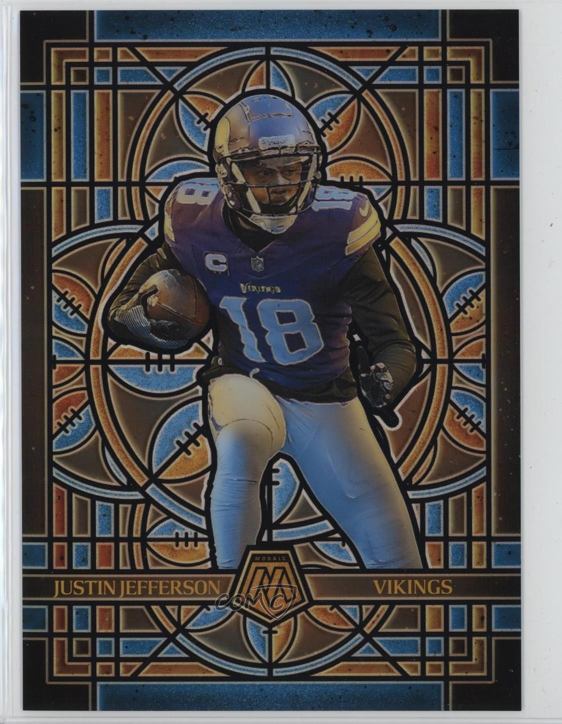 2025 Mosaic Stained Glass Oversized Justin Jefferson #16