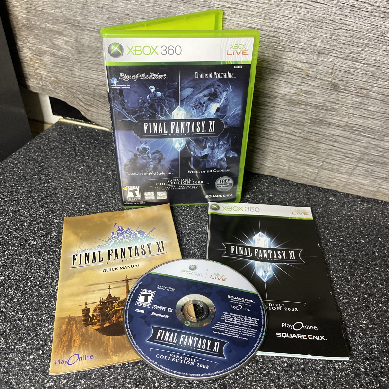 Xbox 360: Final Fantasy XI 11 Online - Tested Video Game With Manuals