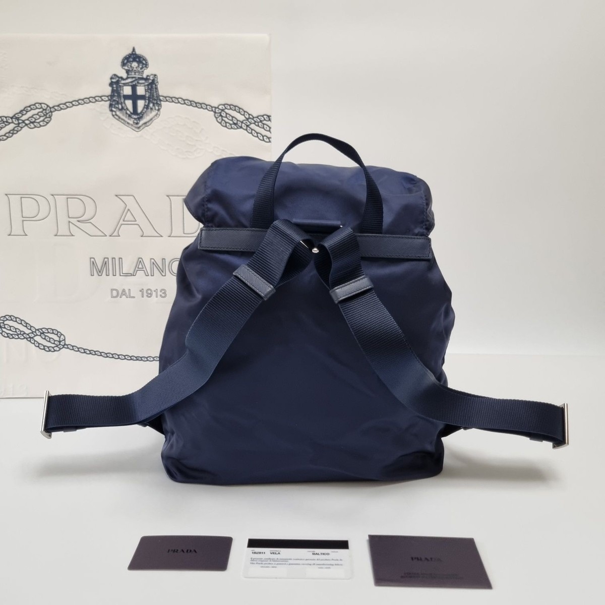 Prada Re-Nylon Saffiano Medium Backpack 1BZ811 127033679 | eBay