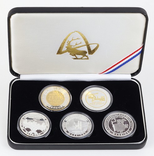 Set of 5 Mountain Coal Company Warriors Safety Award 1 oz .999 Silver ...