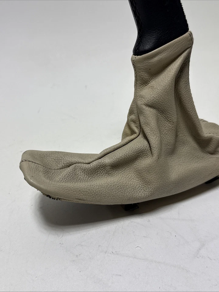 BMW E90 E92 E93 3 Series Emergency Brake Leather Boot Handle Cover Beige OEM - Image 3 of 4