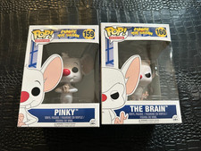 Funko Pop Animation #159 & #160 Pinky And The Brain Vinyl Figure Set NRFB s11