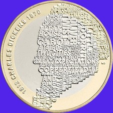 £2 Coin. CHARLES DICKENS BICENTENARY OF BIRTH 2012 TWO POUND COIN BUNC.