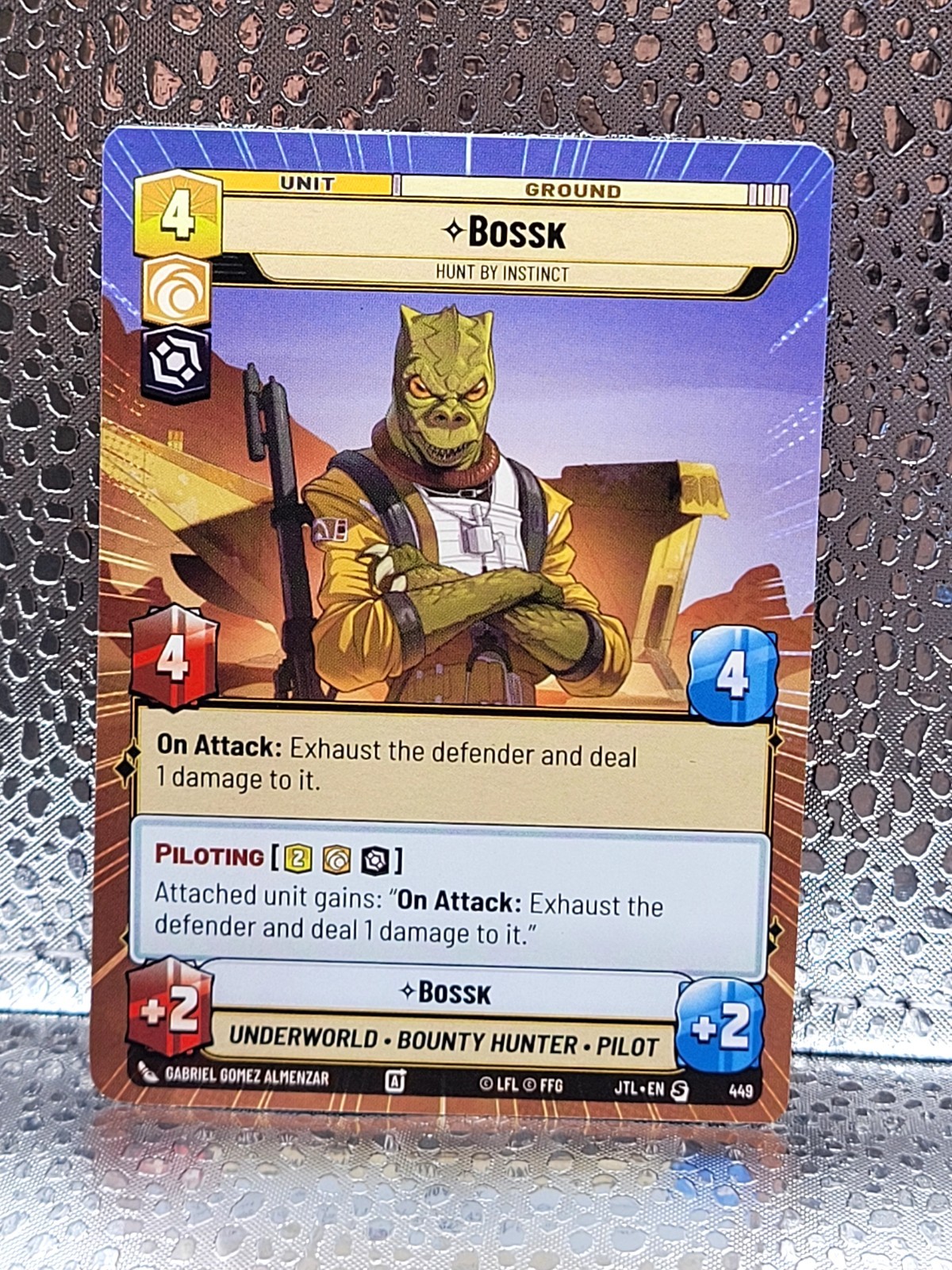Bossk Hyperspace - JTL 449 NM - Star Wars Unlimited