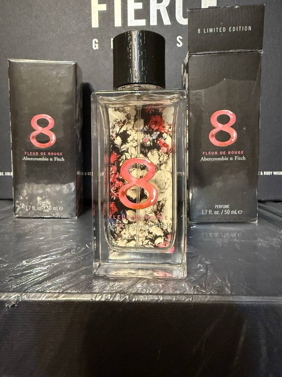 ABERCROMBIE & FITCH PERFUME # 8 FLEUR DE ROUGE 1.7 oz Very Rare