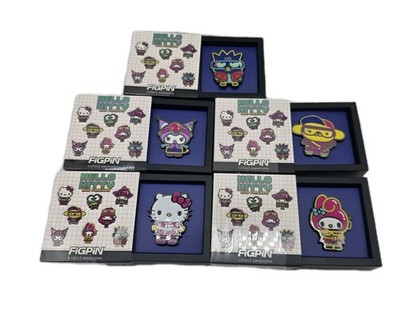 FiGPiN Hello Kitty & Friends Mystery Series Lot of 5 Sanrio Enamel Pins New