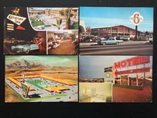[4] Bakersfield California Highway 99 Motel postcards [all posted]