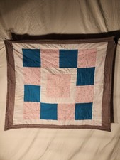 Vintage Baby Quilt Pastels With Bunnies