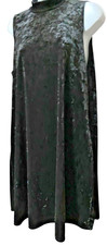 Vintage Whimsygoth Velvet Sleeveless Knee Length Dress Size S Y2K Fairy