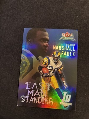 2000 Fleer Focus Marshall Faulk Touchdown Edition ERROR CARD MISSING SERIAL #/12