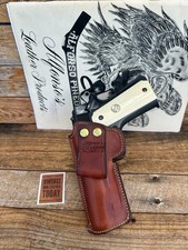 Vintage Alfonsos Brown Leather Lined IWB OWB Holster for Colt Commander 4.25 BR