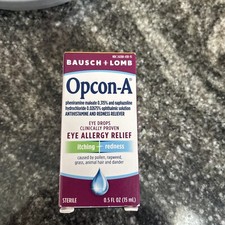 Opcon-A Bausch  Lomb Opcon-A Eye Drops Allergy Relief ,0.5fl Oz/15mL