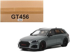 Audi RS 4 Competition Gray Metallic 1/18 Model Car GT Spirit