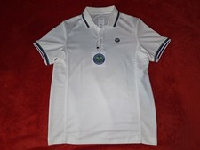 WIMBLEDON  PERFORMANCE    TENNIS   MENS  SMALL  WHITE POLO SHIRT    NEW W/ TAGS