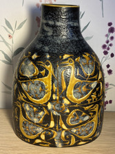 1960s Faience Baca Vase Designed By Nils Thorsson For Royal Copenhagen 714/3223