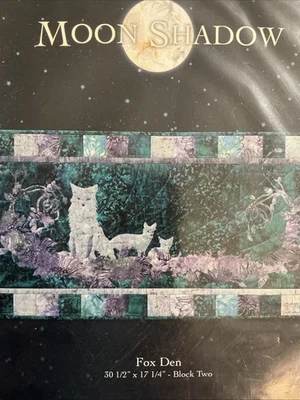 McKenna Ryan Moon Shadow Fox Den Block 2 Appliqué Pattern Only - Image 1 of 2