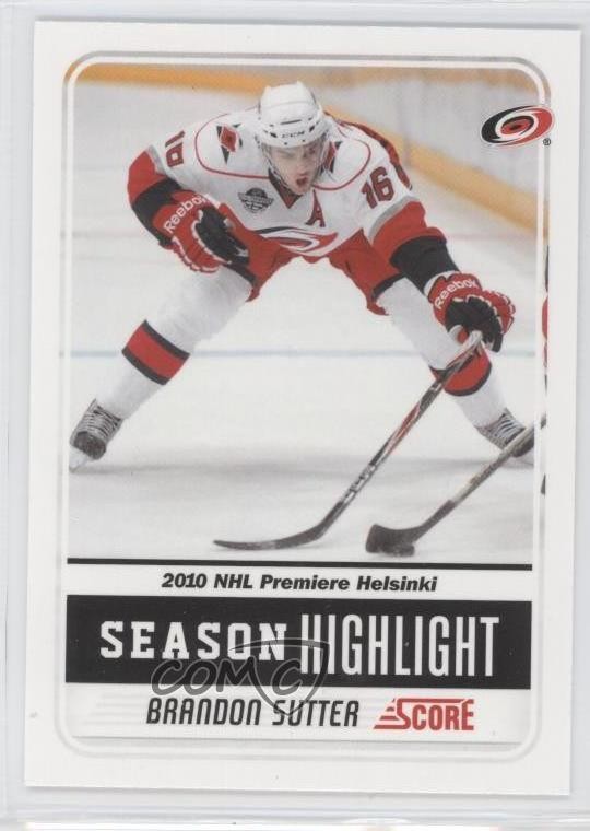 2011-12 Score Season Highlights Glossy Brandon Sutter #3 o6n