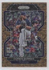 2022 Panini Prizm Tier II Bronze Donut Circle Prizm 3/40 Corbin Burnes #208 uk2
