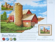 73-91862 Paintworks on the Farm Paint by Number Kit for Adults and K
