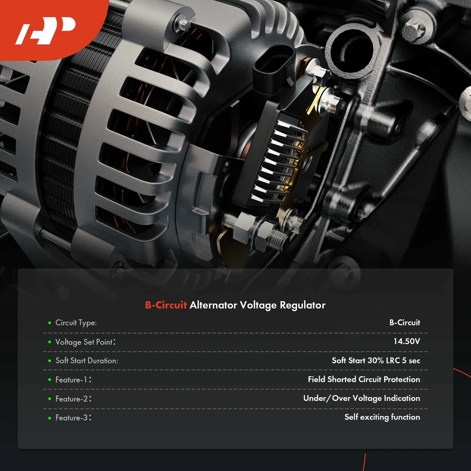 Regulador alternador A-Premium 14,5 V para Hyundai Accent 2003-2010 Kia 373002A010 Foto 2 de 4