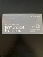 Immunocal Platinum Precursor by Immunotec. Exp. 09/2028 New Sealed !!