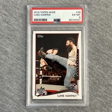2014 Topps WWE #30 Luke Harper PSA 6 EX-MT
