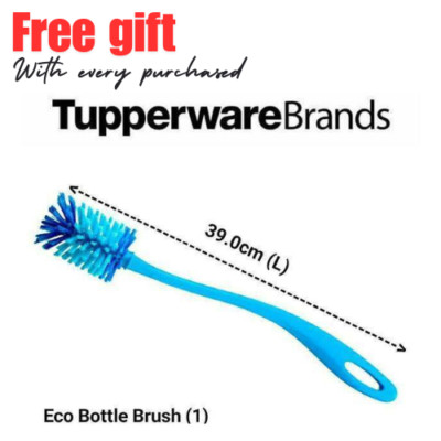 Tupperware Blue Long Cleansing Brush Tools For Eco Water Bottle Plastic Tumbler