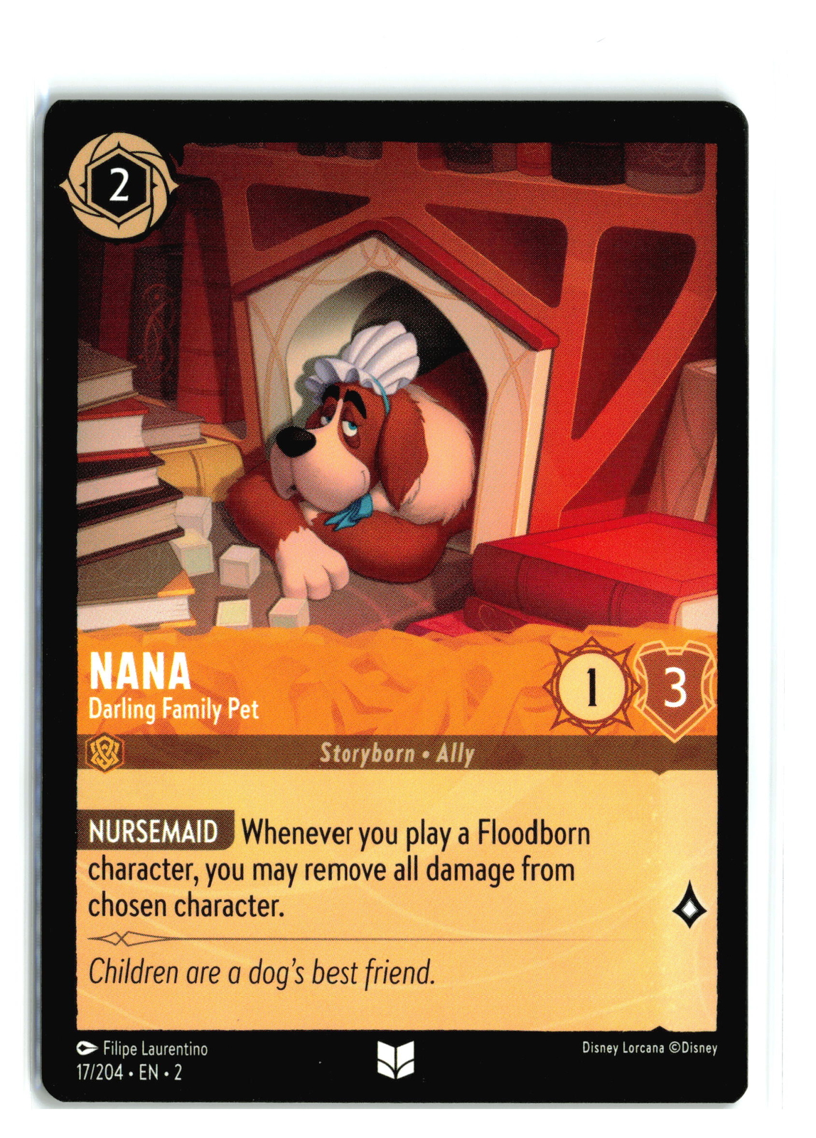 NANA - Darling Family Pet 17/204 Lorcana Rise of the Floodborn NM