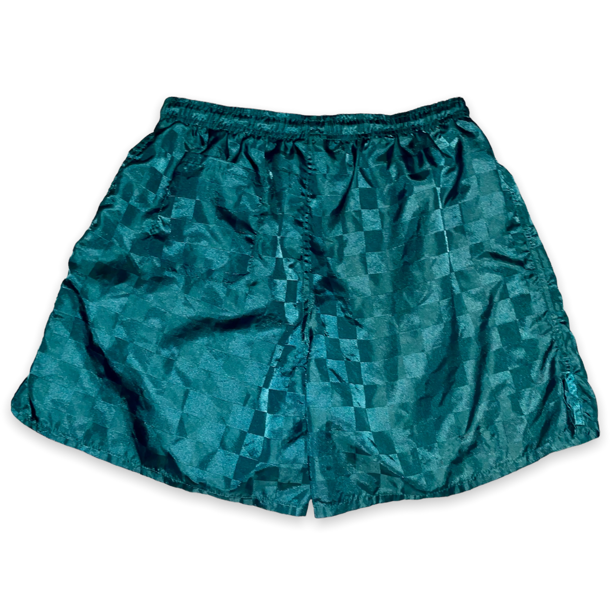 Vintage 90s Umbro Checkered Soccer Shorts Nylon Satin Silky Vintage 90s Umbro Checkered Soccer Shorts Nylon Satin Silky