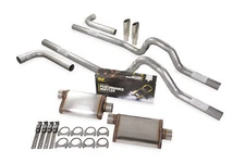 Dual Exhaust Kit 2.5" MagnaFlow Stainless Side Exit RC Tips 80-86 Ford F-Series
