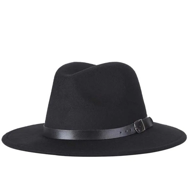 Sombrero Fedora Clásico Ala Ancha Gorra Gángster Unisex De Colección Trilby Sombrero de Panamá NUEVO