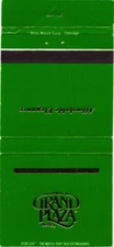 Grand Rapids Michigan Amway Grand Plaza Hotel Vintage Matchbook Cover