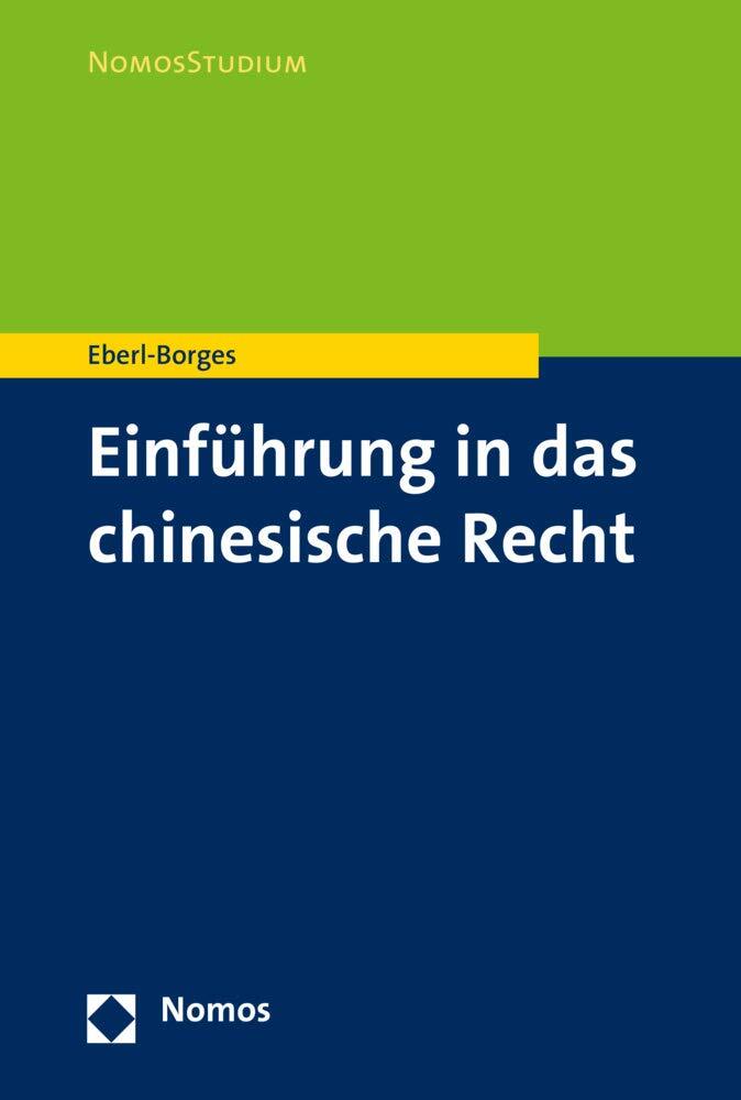 9783848723867 Einfuhrung in Das Chinesische Recht - Christina Eberl-Borges