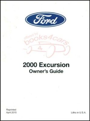 Ford Bedienungsanleitung Besitzerhandbuch Excursion 2000