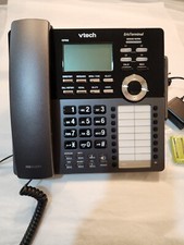 Case of 4, NEW Vtech VDP658 ErisTerminal SIP DECT 4-Line Deskset Office Phone