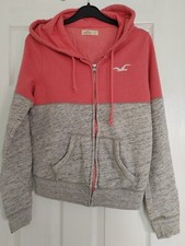 Hollister Women Pink/ Grey Hoodie Sweater (Excellent Condition)