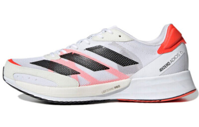 adidas Adizero Adios 6 Tokyo 2021 - FY4073 White Crimson Black Men\'s 10 US 44 EU Adidas Adizero Adios 6 Tokyo Running Shoes White Black Red  main image 4