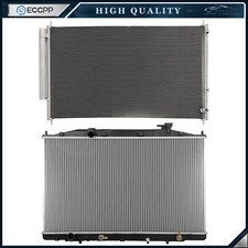 Aluminum Radiator & AC Condenser Cooling Kit For 2011-2016 2017 Honda Odyssey