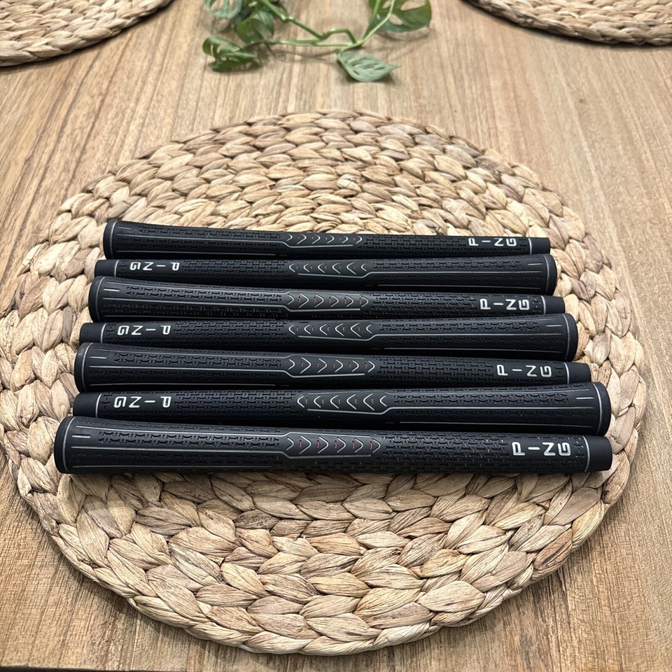 EXCELLENT (7) Ping Golf Pride Tour Velvet Ribbed Midsize Gold Cap Grips