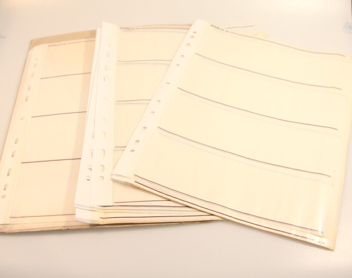 75 x Negative Filing Sheets for 120 Film Acid Free Archival Storage Pages