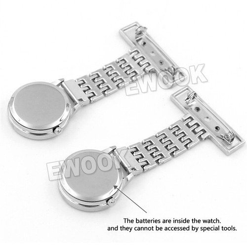 Ladies Heart Nurse Watch Metal Nursing Nurses Pendant Pocket Fob Brooch Quart A - Picture 5 of 15