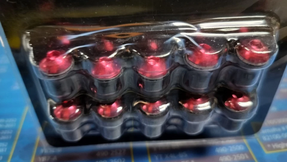 KIT TORNILLO PARABRISAS E4S 5MM ROJO HONDA MOTO PAQUETE DE 10 Foto 2 de 3