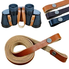 Genuine Leather Handmade Binocular DC Camera Shoulder Neck Case Strap Sling wfj2