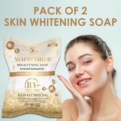 ALIZEE SPA Niacinamide Natural Enhanced Beauty Skin Lighten Brighten Whiten Natural Soap x2