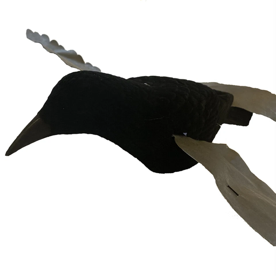 Proflap Flying Crow Decoys x2 Flocked Realistic Flapping Wings  Magnet Bouncer - Image 4 of 4