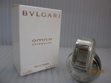   VINTAGE  BVLGARI OMNIA CRYSTALLINE 0.17 oz / 5 ML Eau De Toilette Miniature