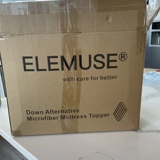 ELEMUSE Full Mattress Topper Down Alternative Microfiber Filling