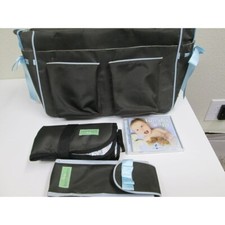 Caden Lane Diaper Bag Chocolate Brown Complete Changing Pad  Bottle Pak